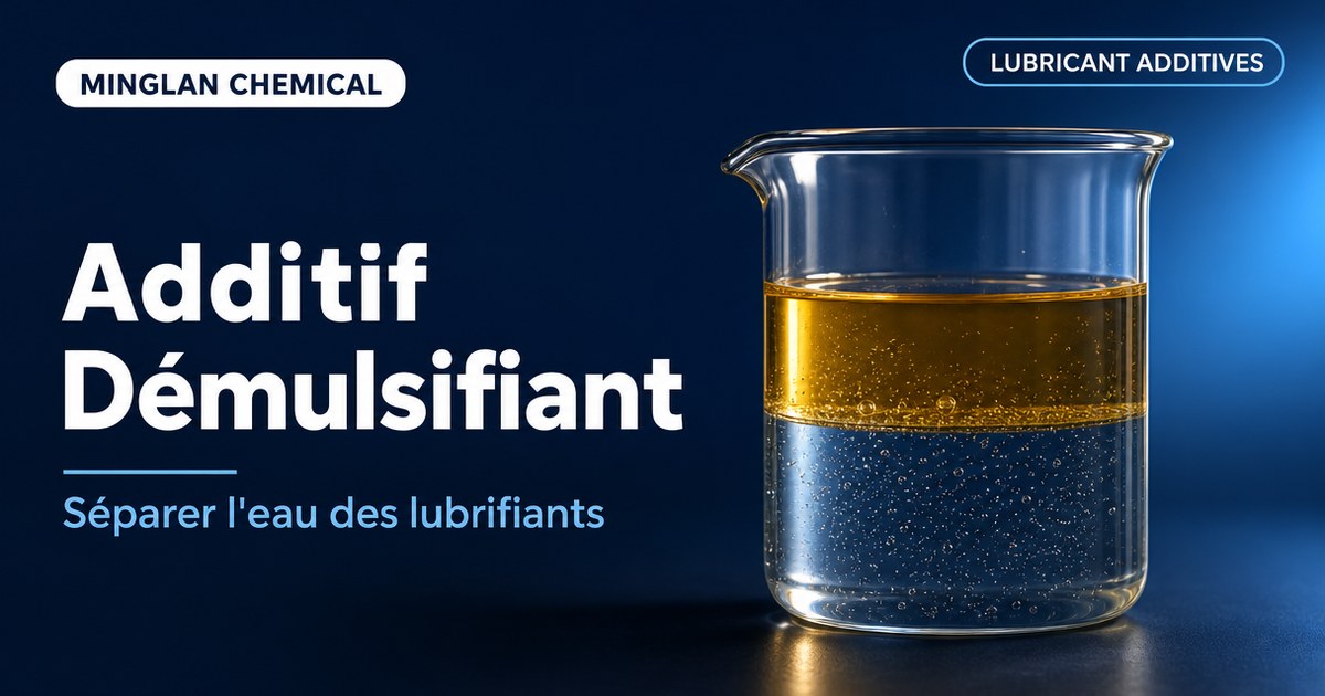 Additif démulsifiant : séparer l’eau des lubrifiants