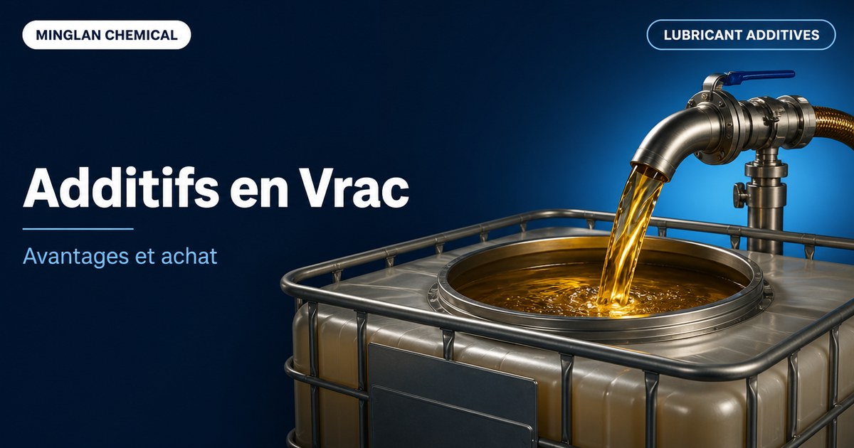 Additifs lubrifiants en vrac : avantages et achat